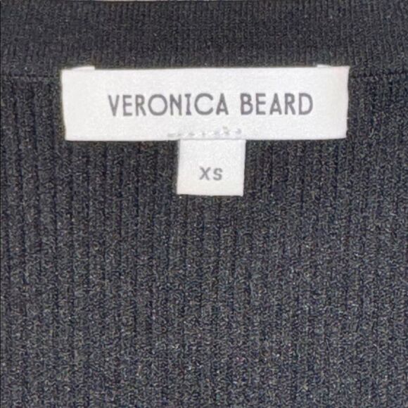 New VERONICA BEARD Sid ribbed-knit sweater top Black Sleeveless XS - Picture 11 of 12